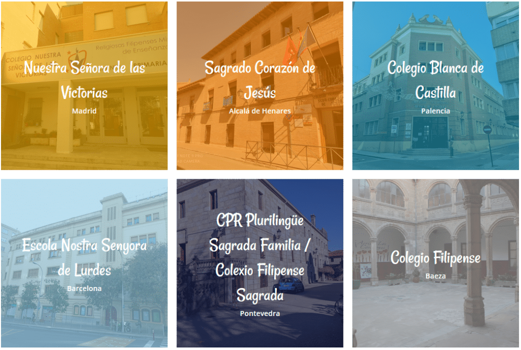 red colegios filipenses españa